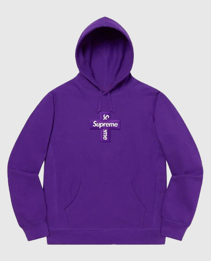 Supreme Cross Box Logo Hooded Sweatshirt
