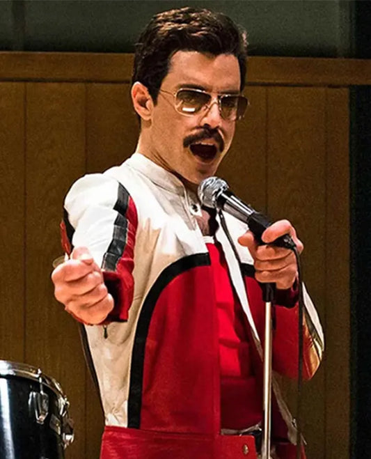Rami Malek Bohemian Rhapsody Leather Jacket