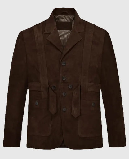 Safari Dune Suede Leather Blazer