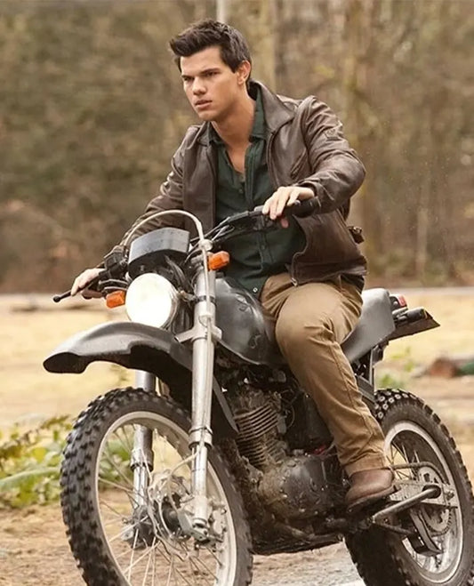 Taylor Lautner Twilight Saga leather jacket