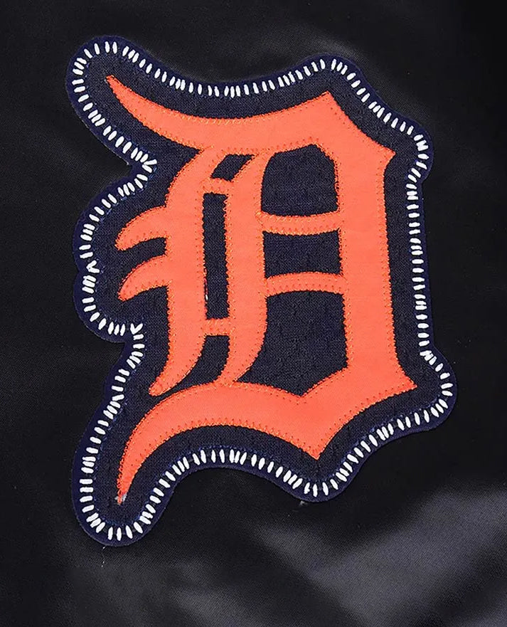 Detroit Tigers DIY Pick Stitch Classic Rib Satin Jacket