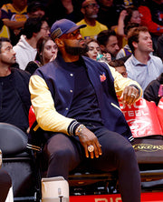 NBA 2023 LeBron James Blue Bomber Jacket