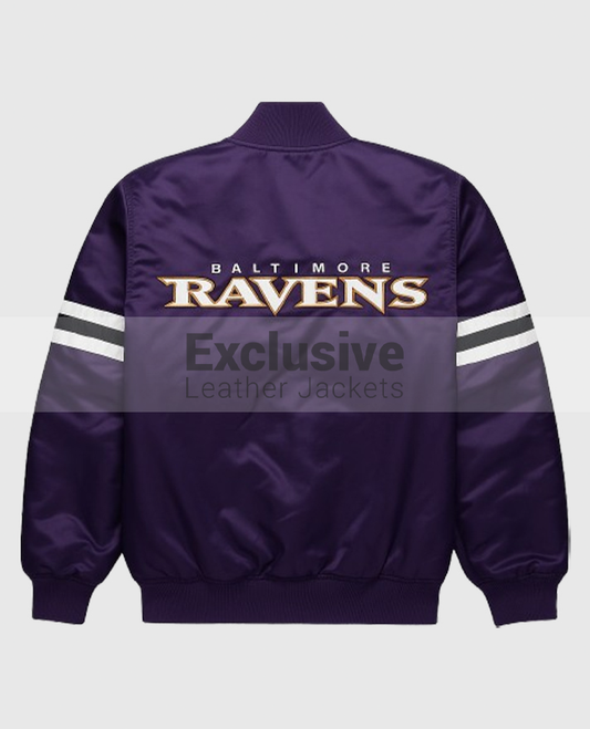 Baltimore Ravens Purple Bomber Jacket