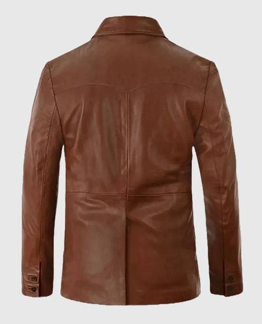 Men's Western Leather Blazer