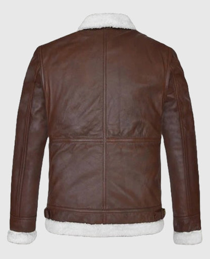 Men's B3 Aviator Spanish Brown Leather Jacket
