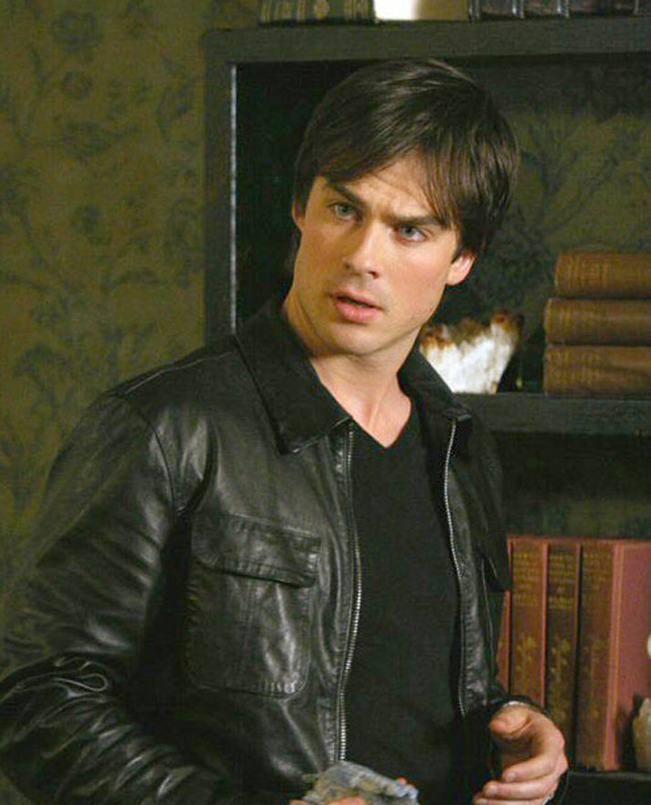 Damon Salvatore Leather Jacket