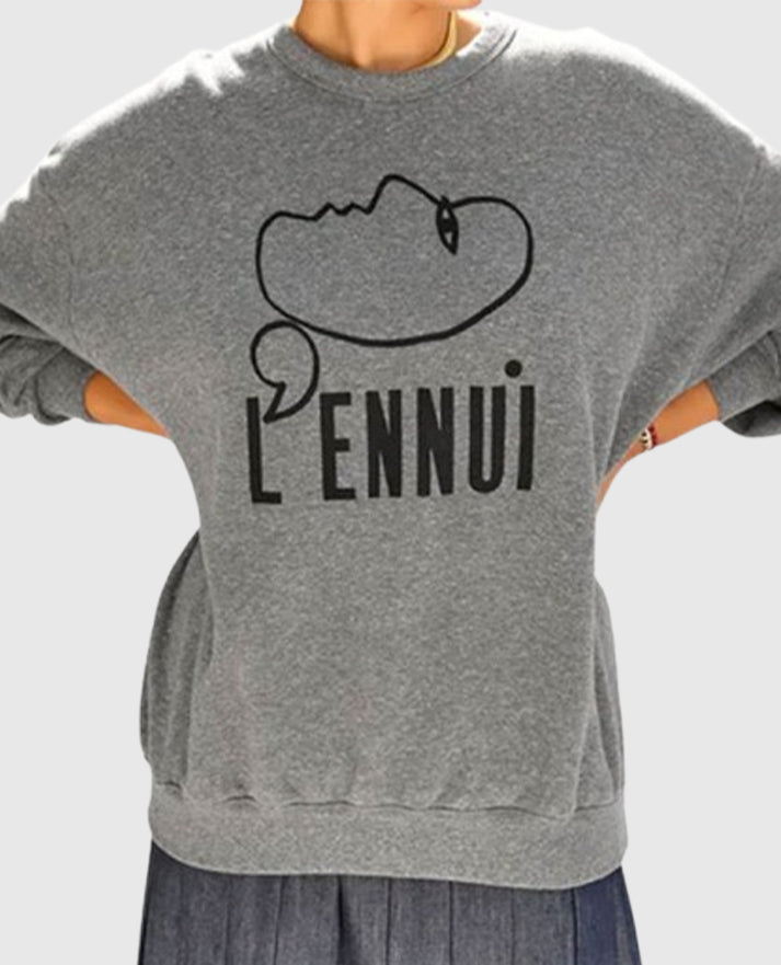 Shrinking S02 Christa Miller Gray Oversized Sweatshirt