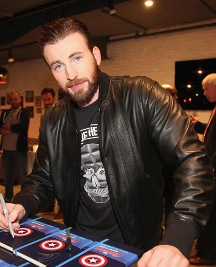 Chris Evans Leather Jacket