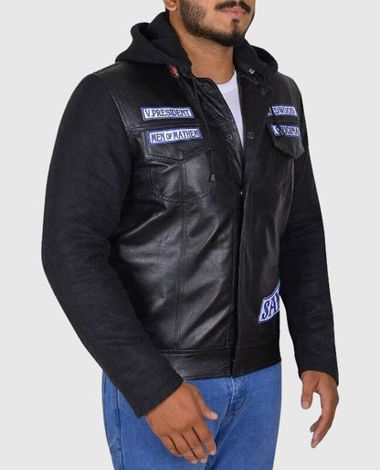 Jax Teller Sons of Anarchy Hooded Leather Jacket