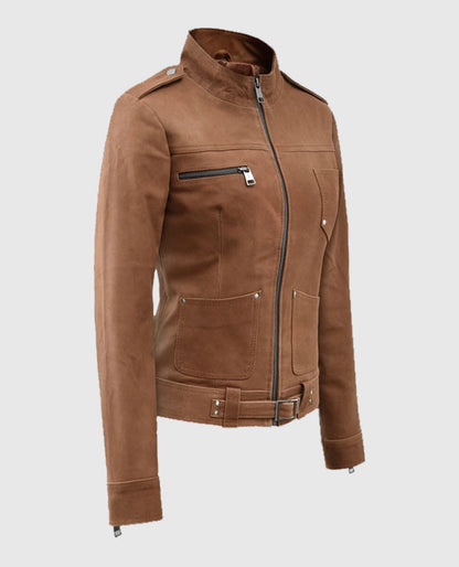 Jennifer Morrison Once Upon A Time Suede Leather Jacket