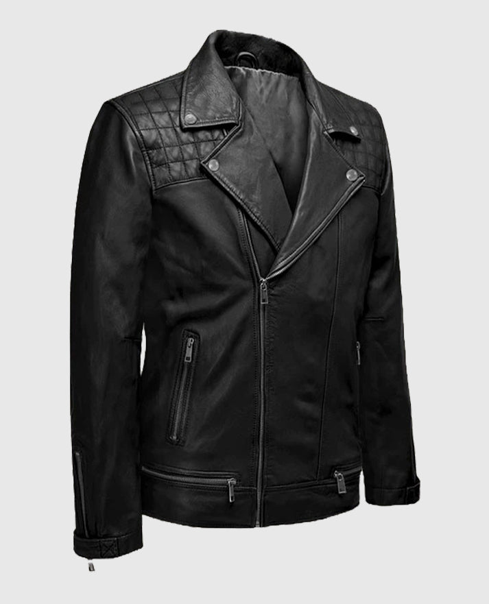 Men's Ironwood Black Biker Leather Jacket