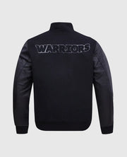 2-NBA Golden State Warriors Black Varsity Jacket