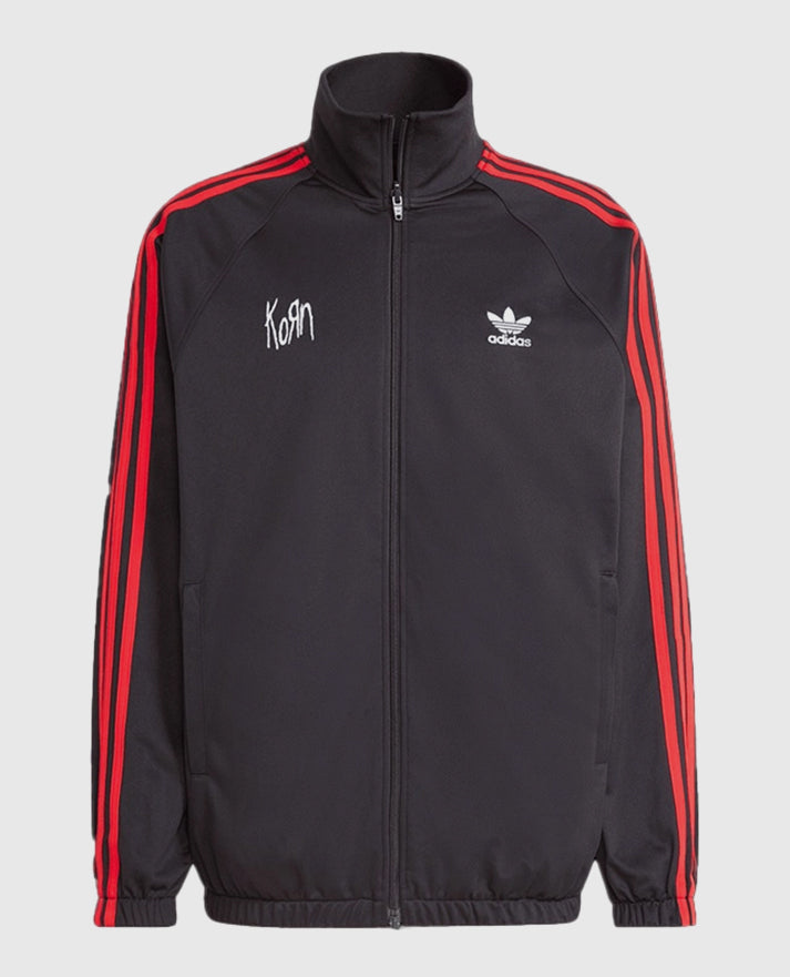 2024 Korn x Adidas inspired Black Track Fleece Jacket