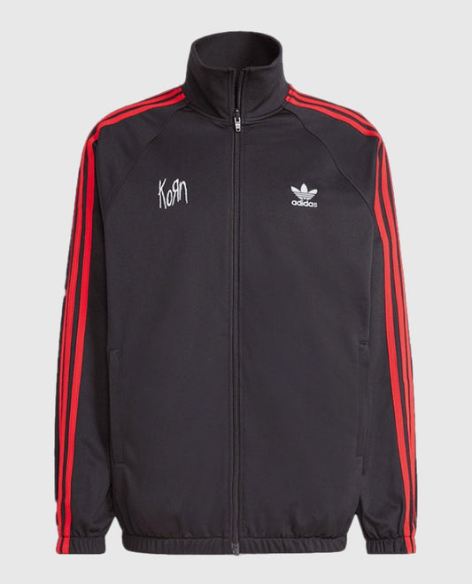 2024 Korn x Adidas inspired Black Track Fleece Jacket