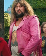 Jason Momoa A Minecraft Movie Pink Jacket