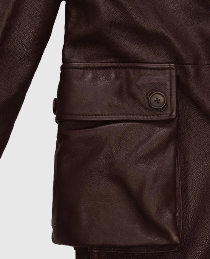 Thick Goat Brown Washed and Wax Tom Hardy Trench Coat