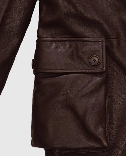 Thick Goat Brown Washed and Wax Tom Hardy Trench Coat