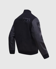 NBA Golden State Warriors Men's Black Varsity Jacket