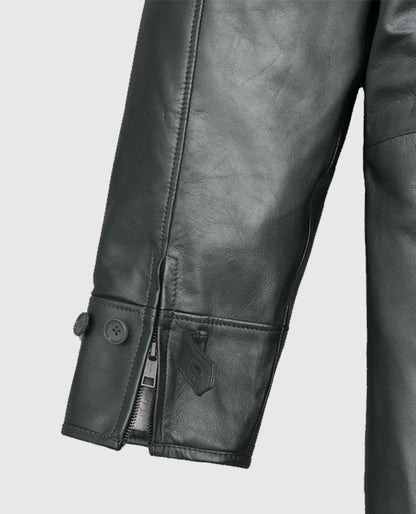 Metallic Lurex Gray Tom Hardy Trench Coat