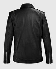 Men's Beast Black Biker Leather Jacket