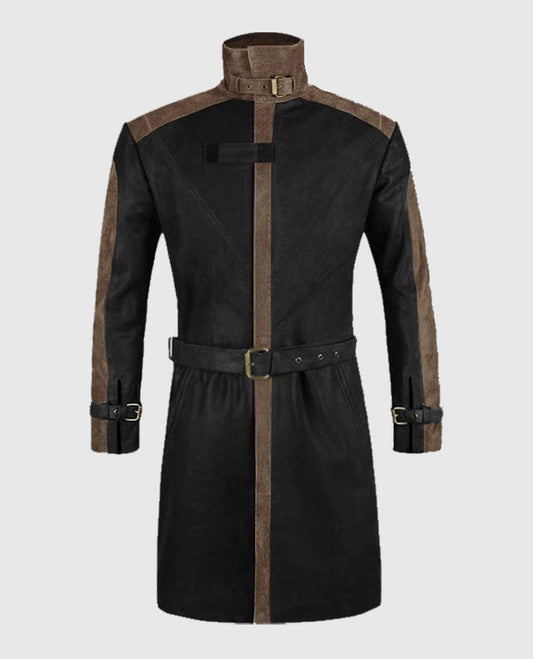 Aiden Pearce Watch Dog Leather Trench Coat