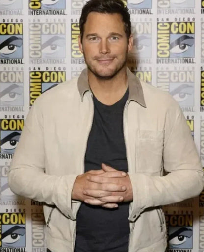 Guardians of the Galaxy Vol 3 Chris Pratt Beige Cotton Jacket