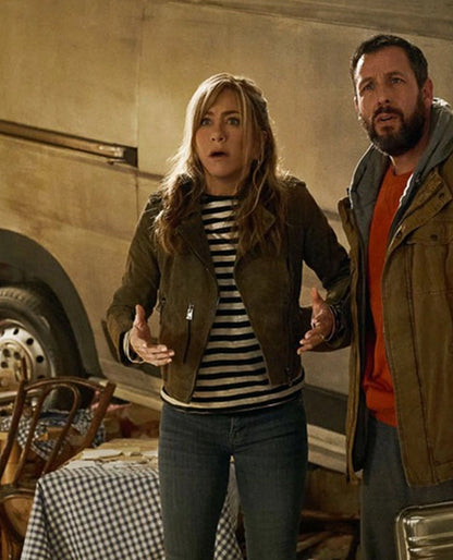 Jennifer Aniston Murder Mystery 2 Leather Jacket