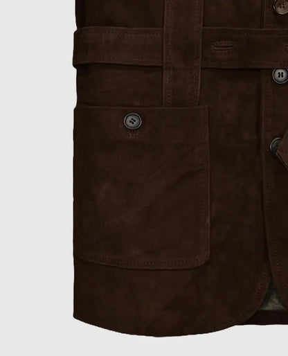Men's Safari Dune Suede Leather Blazer
