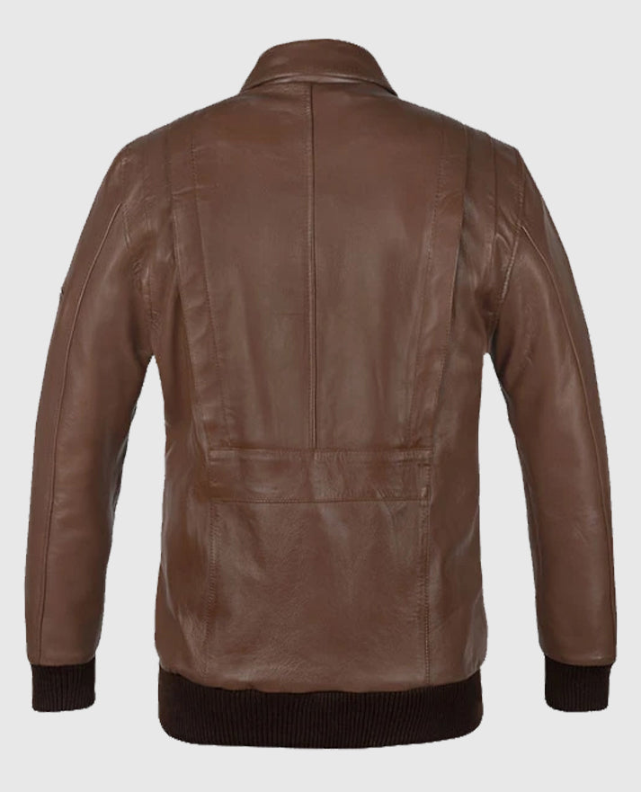Men's Hunter Bomber Leather Jacket