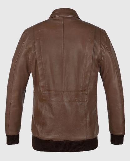 Men's Hunter Bomber Leather Jacket