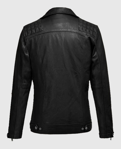 Men's Ironwood Black Biker Leather Jacket