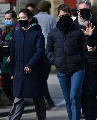 Mission Impossible 7 2023 Tom Cruise Black Puffer Jacket