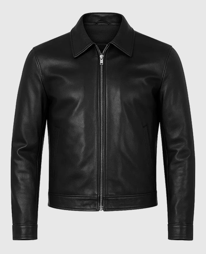 Shop Tom Cruise Mission Impossible 8 Black Leather Jacket