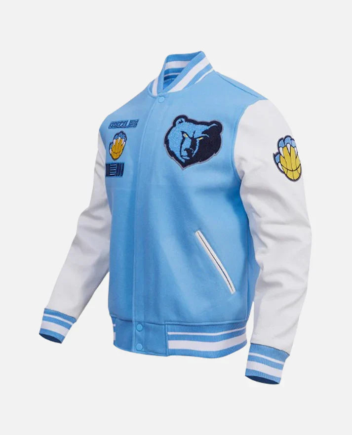NBA Memphis Grizzlies Men's Rib Wool Varsity Jacket