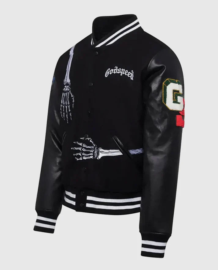 Godspeed Skull Rod Varsity Jacket