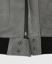 Harbor Gray Kendall Jenner Leather Jacket