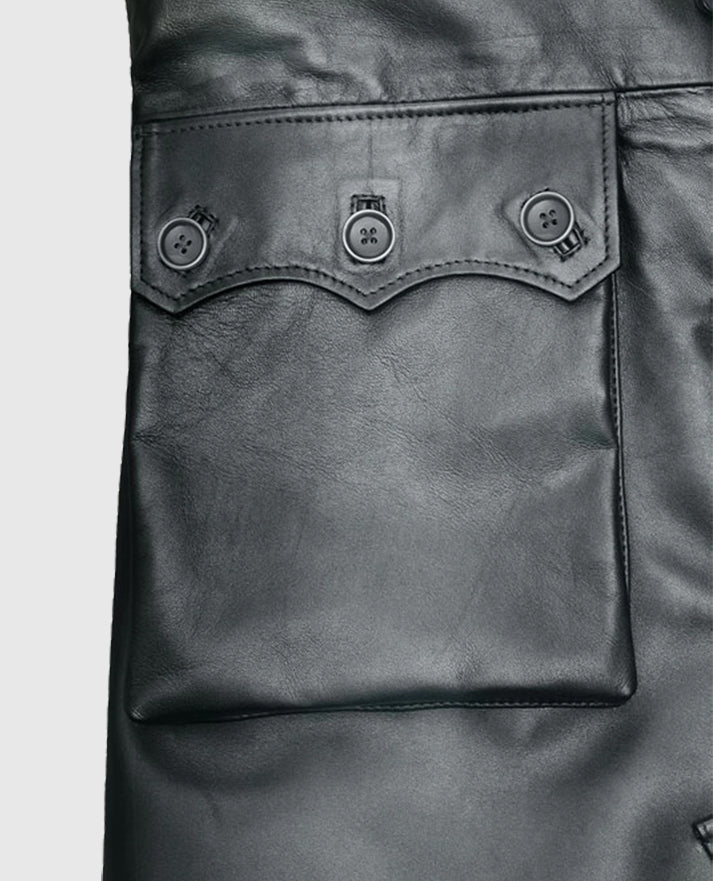 Metallic Lurex Gray Tom Hardy Trench Coat
