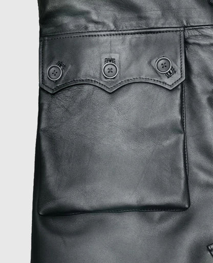 Metallic Lurex Gray Tom Hardy Trench Coat