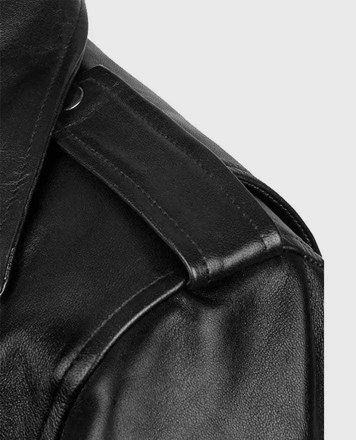 Men's Biker Black Leather Jacket