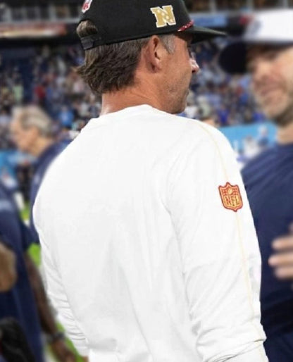 Kyle Shanahan 49ers Long Sleeves Shirt White