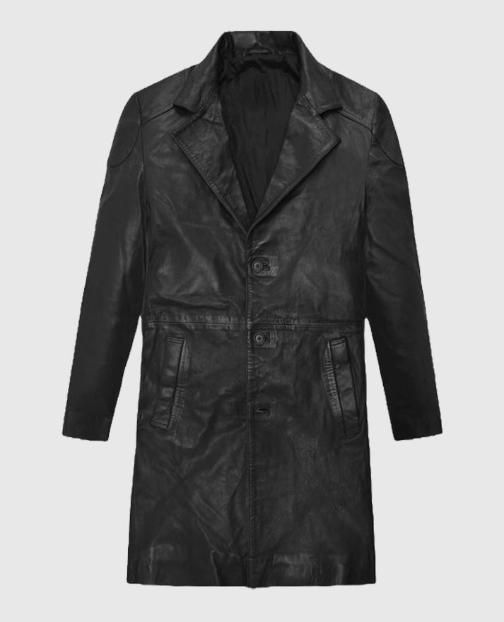 Karl Urban The Boys Leather Long Coat