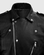 Men's Beast Black Biker Leather Jacket