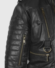 Men's Classic Black Leather Jacket