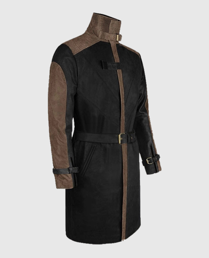 Aiden Pearce Watch Dog Leather Trench Coat