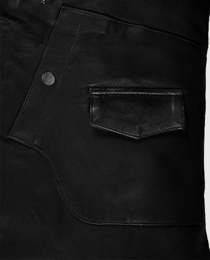 Men's Falcon Black Rider Leather Jacket