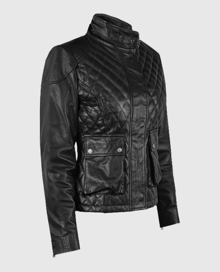 Emily Blunt Leather Jacket