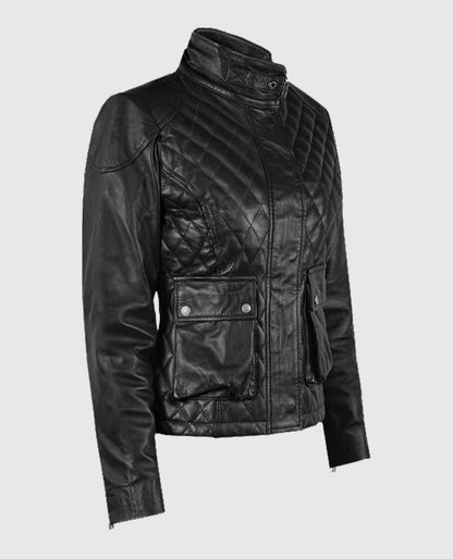 Emily Blunt Leather Jacket