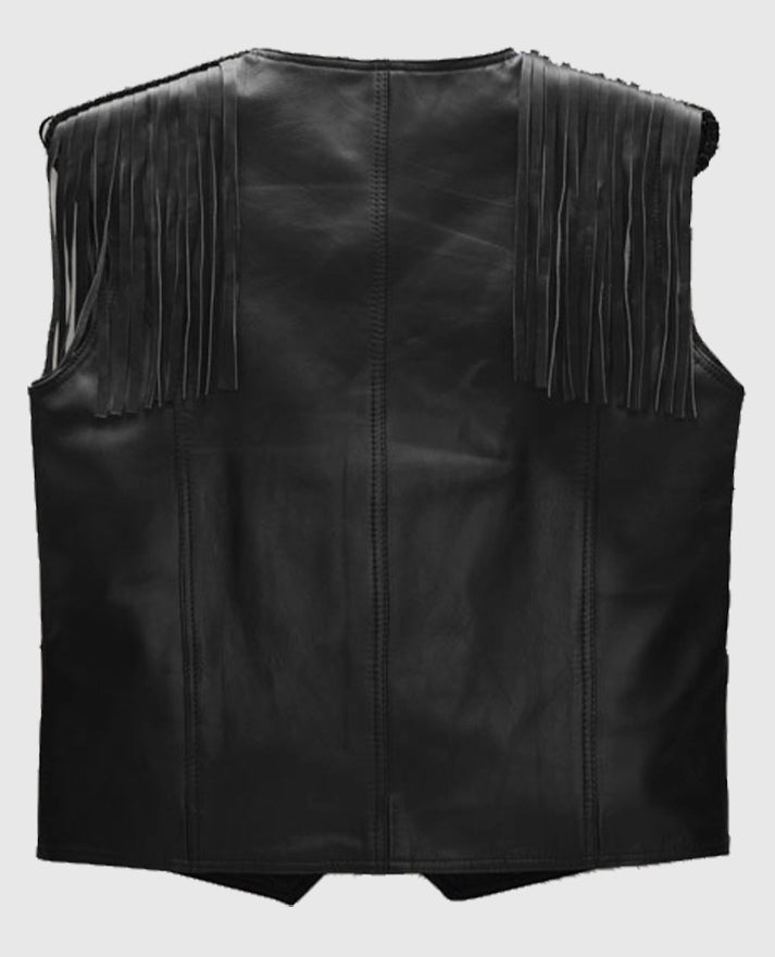 Ryan Gosling Barbie Fringe Leather Vest