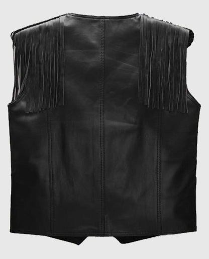 Ryan Gosling Barbie Fringe Leather Vest