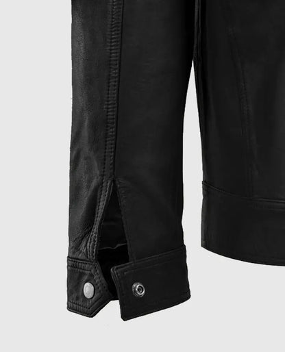 Men's Thunder Storm Black Biker Leather Jacket
